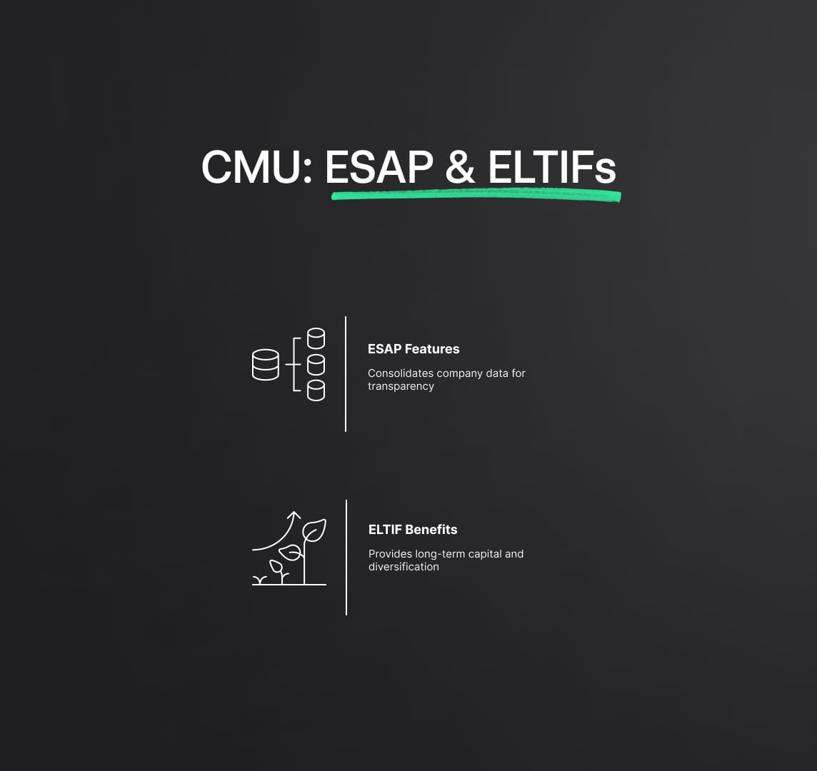 Capital Markets Union:  European Single Access Point (ESAP) and European Long-Term Investment Funds (ELTIFs)
