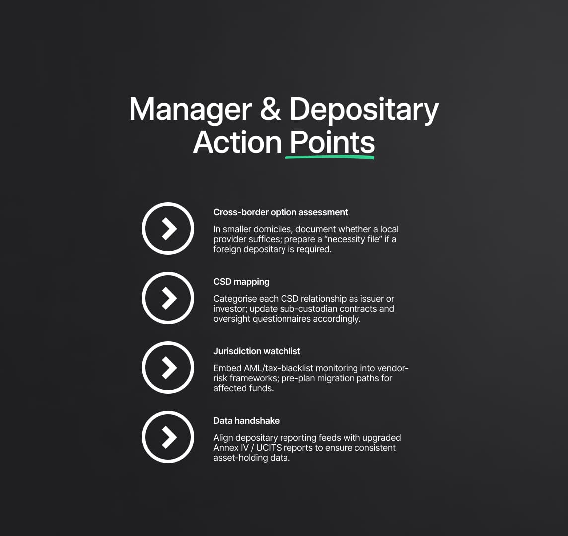 Depositary & Custody Reforms:  Towards a Flexible, Risk-Aligned Model