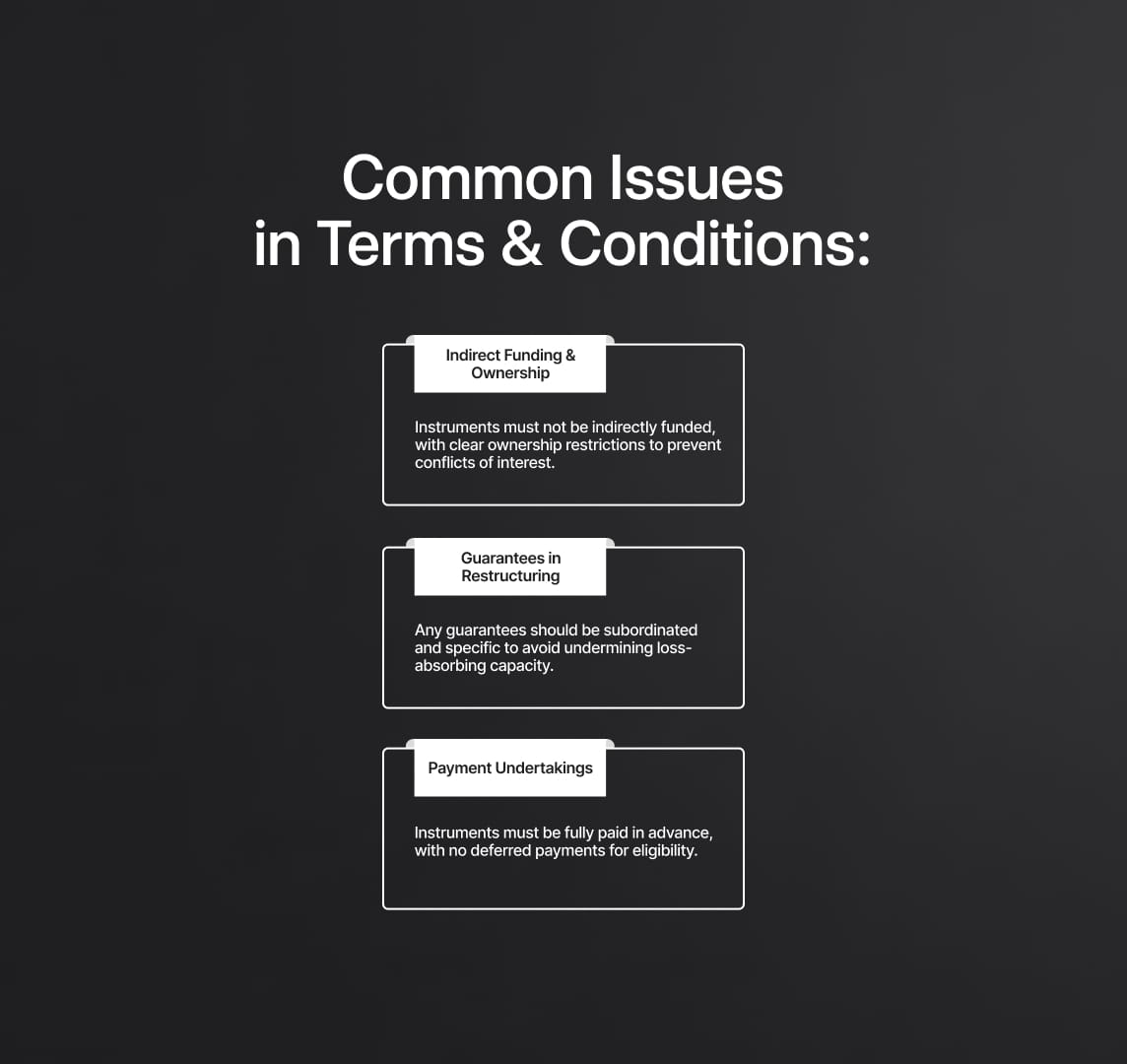 TLAC/MREL instruments: Common Issues in Terms and Conditions